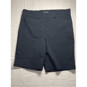 Hilary Radley Women's Black White Polka Dot Pull On Shorts Size M M D4674 1503B